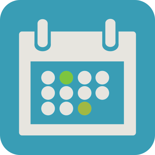 Never miss appointments again with <br /> our integrated calendar! graphic